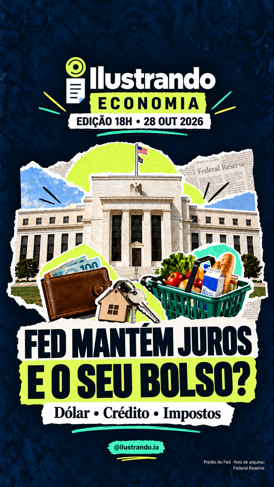 Capa original: Fed mantém juros. E o seu bolso?