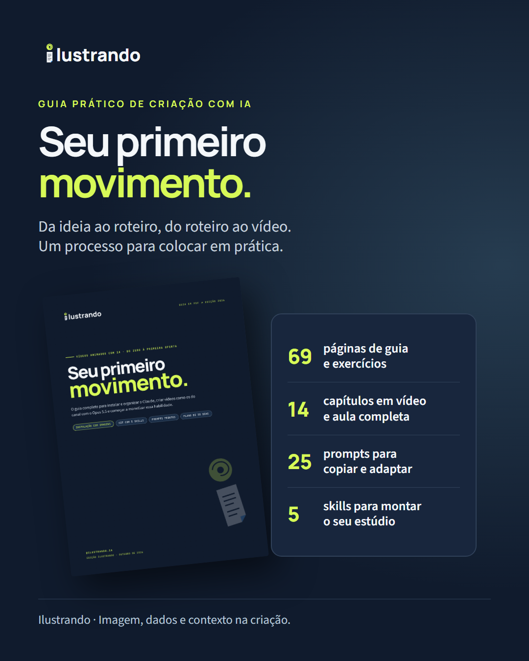 Capa do guia Seu primeiro movimento, da Ilustrando